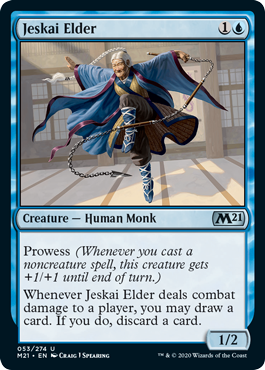 Jeskai Elder (Magic 2021 Core Set) Medium Play