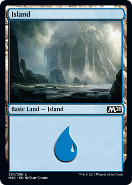 Island (267) (Magic 2020 Core Set) Near Mint Foil