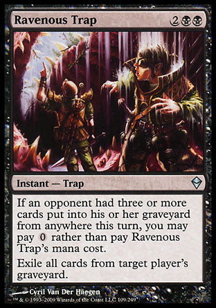 Ravenous Trap (Zendikar) Medium Play Foil