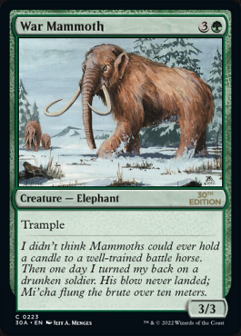 War Mammoth (30th Anniversary Edition) Near Mint