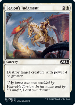 Legion's Judgment (Magic 2021 Core Set) Medium Play