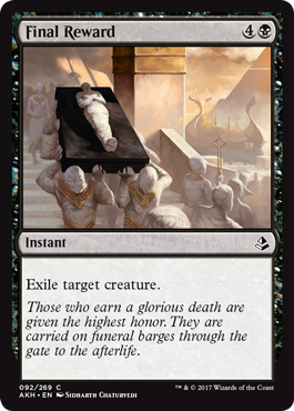 Final Reward (Amonkhet) Medium Play