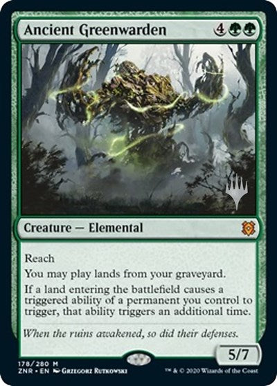 Ancient Greenwarden (Promo Pack: Zendikar Rising) Light Play Foil