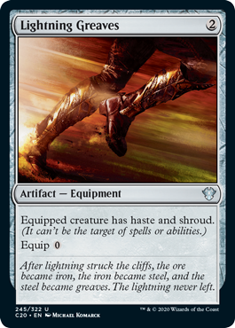 Lightning Greaves (Commander 2020 Ikoria) Light Play