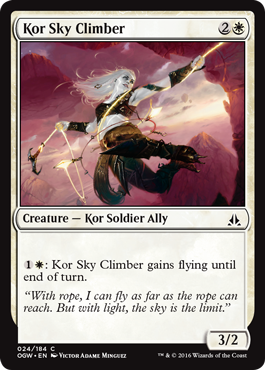 Kor Sky Climber (Oath of the Gatewatch) Near Mint Foil