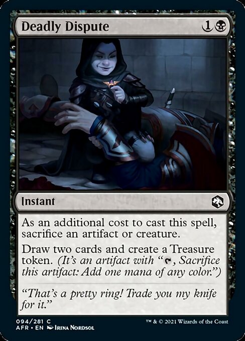 Deadly Dispute (Adventures in the Forgotten Realms) Near Mint Foil