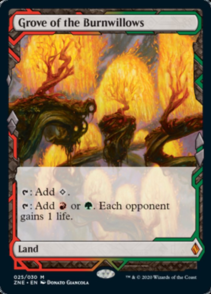 Grove of the Burnwillows (Zendikar Rising Expeditions) Near Mint