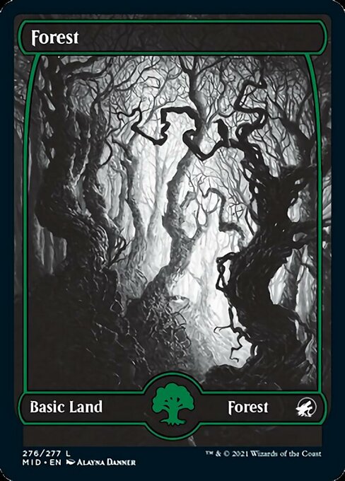 Forest (276) (Innistrad: Midnight Hunt) Near Mint Foil