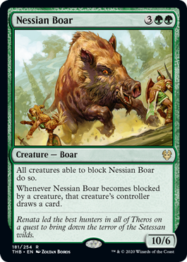 Nessian Boar (Theros Beyond Death) Near Mint Foil