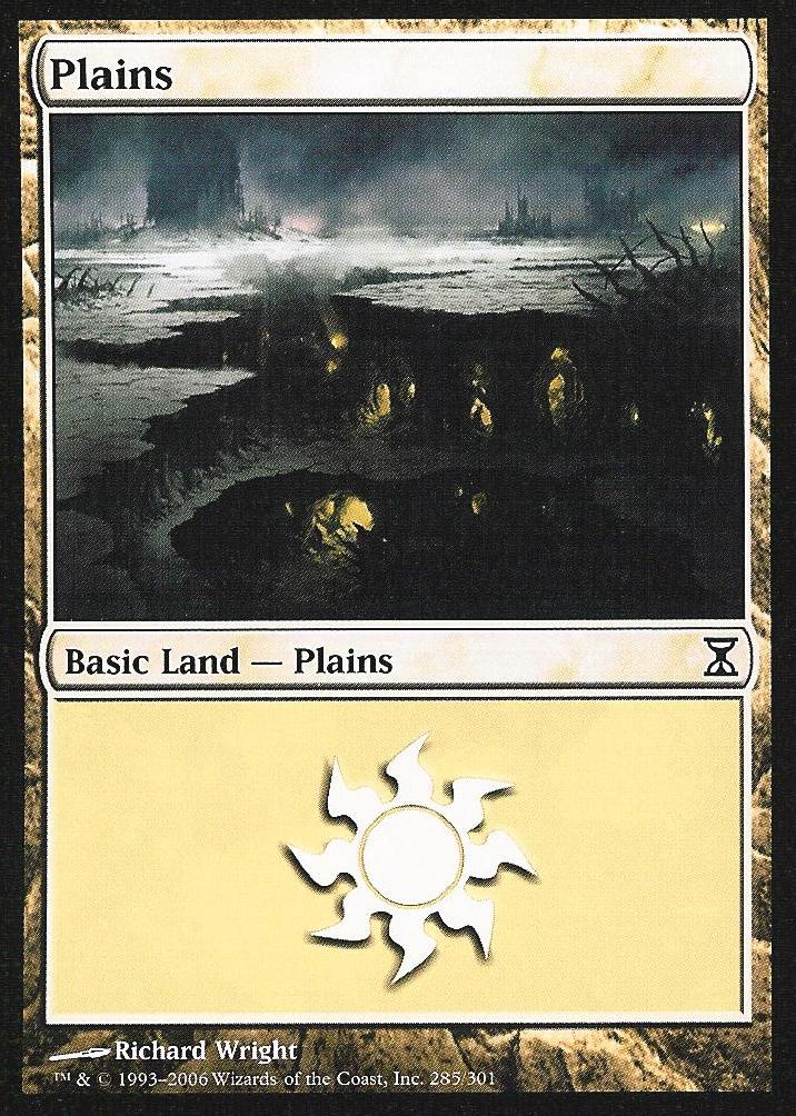 Plains (285) (Time Spiral) Medium Play Foil