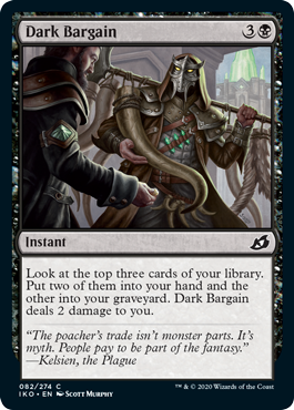 Dark Bargain (Ikoria: Lair of Behemoths) Near Mint Foil