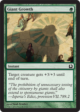 Giant Growth (Return to Ravnica) Medium Play
