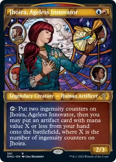 Jhoira, Ageless Innovator (Showcase) (Dominaria United) Light Play Foil
