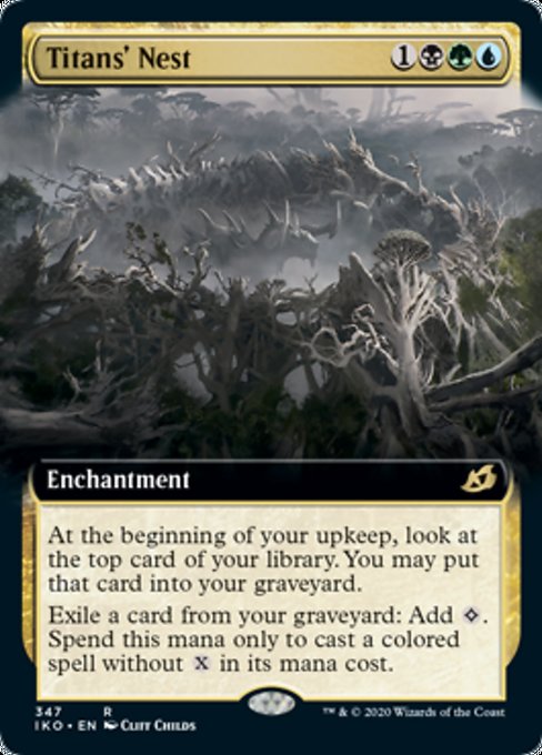 Titans Nest (Extended Art) (Ikoria: Lair of Behemoths) Near Mint Foil