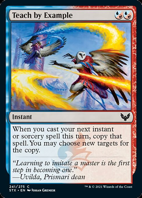 Teach by Example (Strixhaven) Near Mint Foil