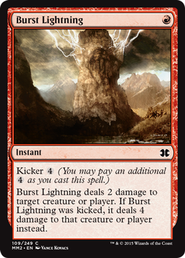 Burst Lightning (Modern Masters 2015) Medium Play