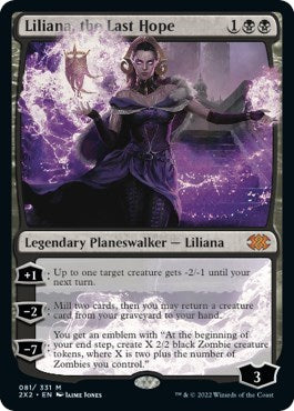 Liliana, the Last Hope (Double Masters 2022) Light Play Foil