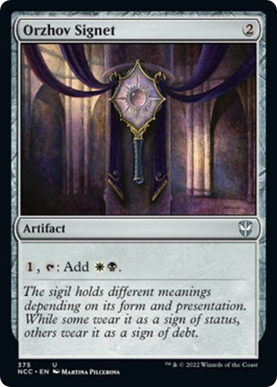 Orzhov Signet (Commander: Streets of New Capenna) Near Mint