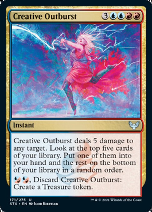 Creative Outburst (Strixhaven) Near Mint Foil
