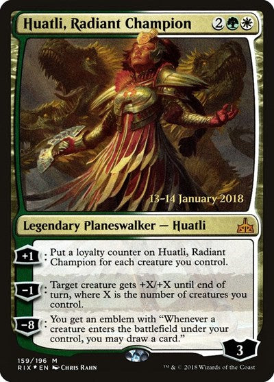 Huatli, Radiant Champion (Promos: Prerelease Cards) Near Mint Foil