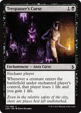 Trespasser's Curse (Amonkhet) Light Play