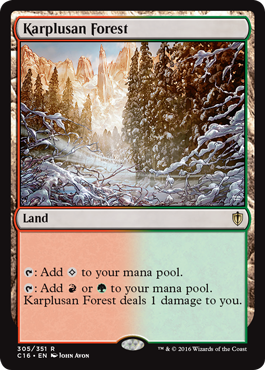 Karplusan Forest (Commander 2016 Edition) Near Mint