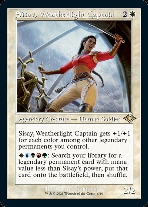 Sisay, Weatherlight Captain (Modern Horizons 1 Retro Frames) Near Mint Foil