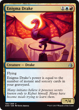 Enigma Drake (Amonkhet) Medium Play Foil