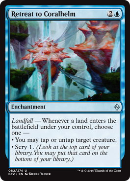 Retreat to Coralhelm (Battle for Zendikar) Near Mint
