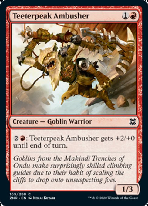 Teeterpeak Ambusher (Zendikar Rising) Medium Play