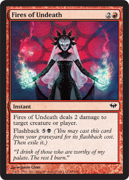 Fires of Undeath (Dark Ascension) Light Play Foil