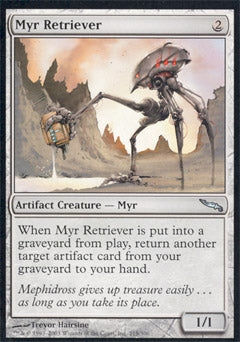 Myr Retriever (Mirrodin) Heavy Play Foil