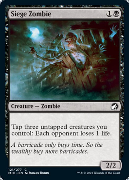 Siege Zombie (Innistrad: Midnight Hunt) Near Mint