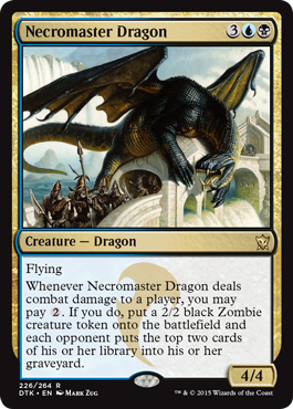 Necromaster Dragon (Dragons of Tarkir) Medium Play