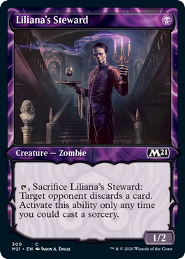 Showcase Liliana's Steward (Magic 2021 Core Set) Light Play