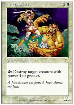 Intrepid Hero (7th Edition) Light Play