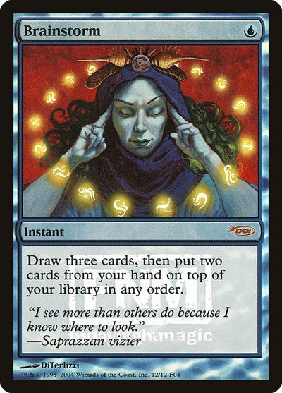 Brainstorm (Promos: FNM) Medium Play Foil