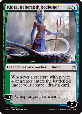 Kiora, Behemoth Beckoner (War of the Spark) Near Mint