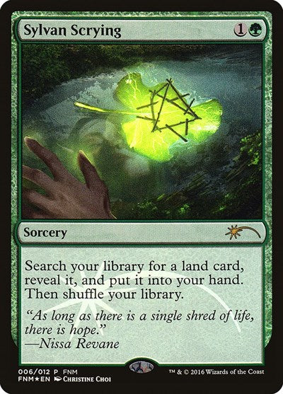 Sylvan Scrying (Promos: FNM) Light Play Foil