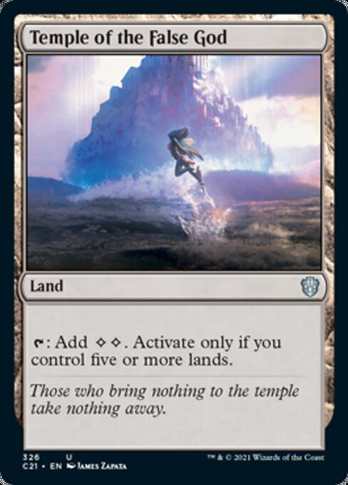 Temple of the False God (Commander 2021 Strixhaven) Light Play