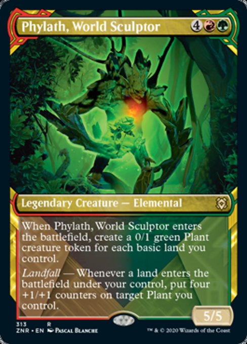 Phylath, World Sculptor (Showcase) (Zendikar Rising) Near Mint Foil