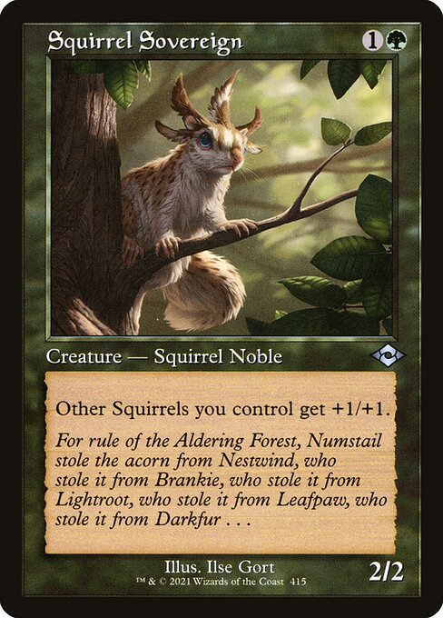 Squirrel Sovereign  Retro Frame   Foil Etched|0|0|0.00