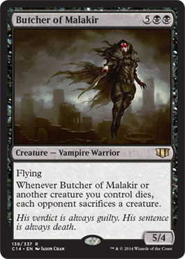 Butcher of Malakir (Commander 2014 Edition) Light Play
