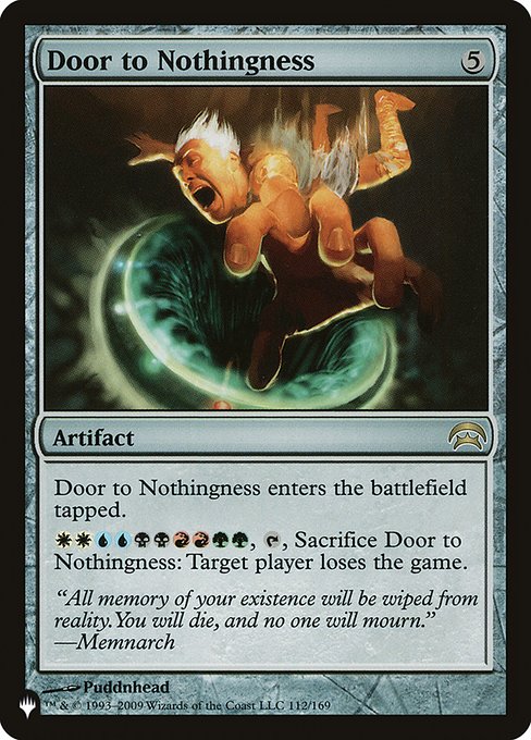 Door to Nothingness (The List) Near Mint