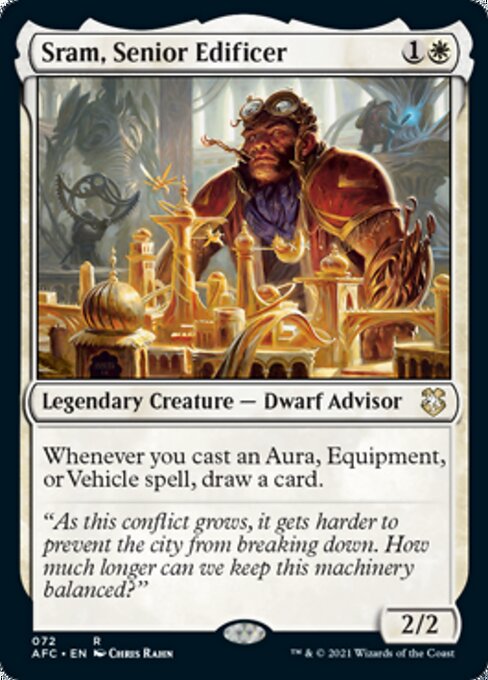 Sram, Senior Edificer (Commander 2021 Forgotten Realms) Near Mint
