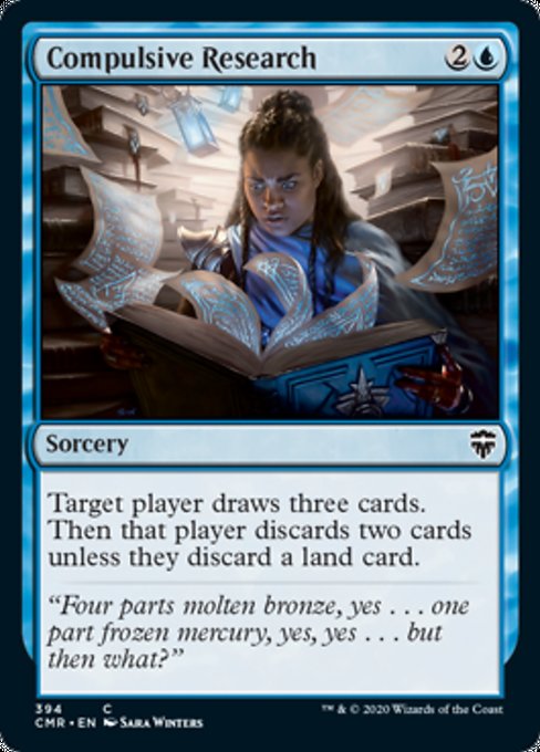 Compulsive Research (Commander 2020 Commander Legends) Light Play