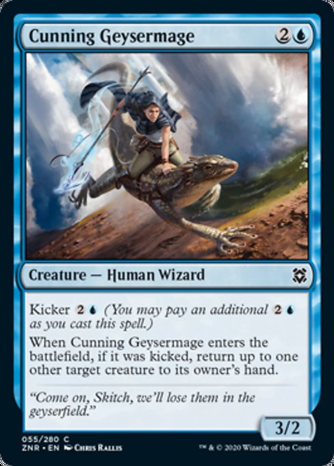 Cunning Geysermage (Zendikar Rising) Medium Play