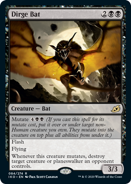 Dirge Bat (Ikoria: Lair of Behemoths) Medium Play Foil
