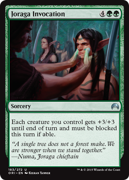 Joraga Invocation (Magic Origins) Near Mint Foil