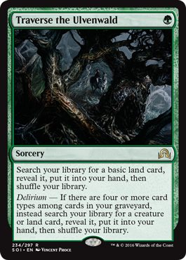 Traverse the Ulvenwald (Shadows Over Innistrad) Medium Play Foil